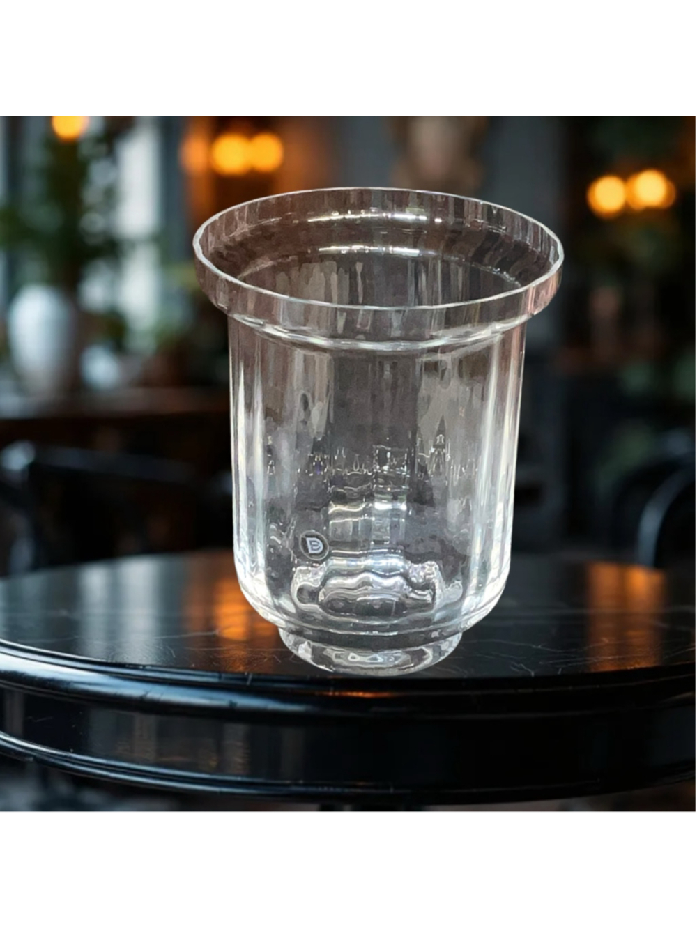Vintage Dartington England 24% Lead Crystal Wine Cooler Ice Bucket Chiller Bar
